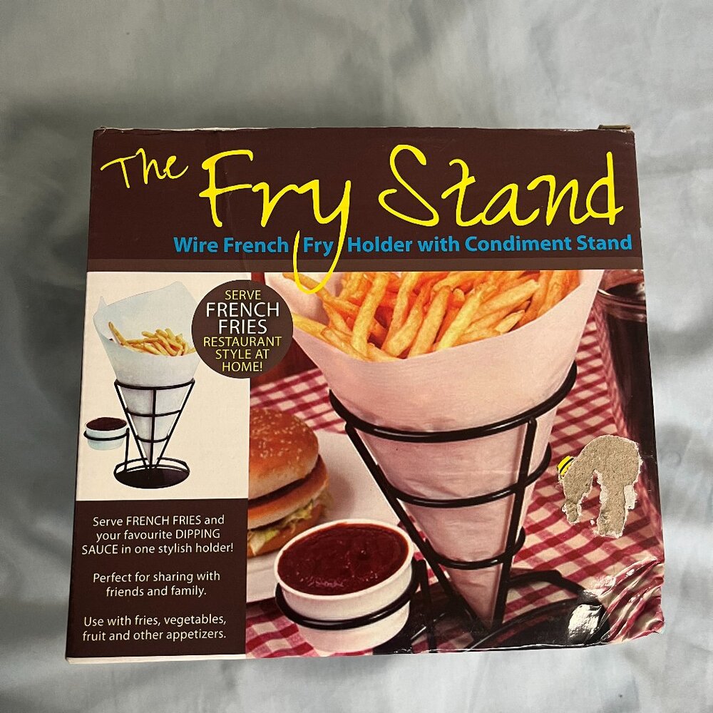 3/$15 New In Box The Fry Stand Metal Wire French Fry Stand